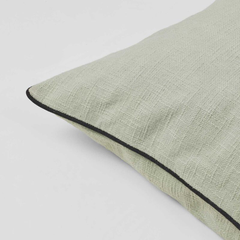 Broste Cushion Cover Maja + Cushion Inner - Sage Green 50x50 image number 2